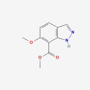 molecular formula C10H10N2O3 B6610420 methyl 6-methoxy-1H-indazole-7-carboxylate CAS No. 1427430-93-0