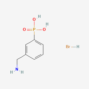 molecular formula C7H11BrNO3P B6610423 [3-(aminomethyl)phenyl]phosphonic acid hydrobromide CAS No. 2763758-69-4