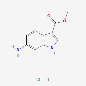 molecular formula C10H11ClN2O2 B6610433 methyl 6-amino-1H-indole-3-carboxylate hydrochloride CAS No. 2763779-42-4