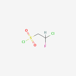 molecular formula C2H3Cl2FO2S B6610438 2-chloro-2-fluoroethane-1-sulfonyl chloride CAS No. 2770494-05-6