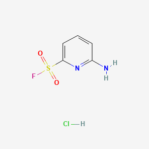 molecular formula C5H6ClFN2O2S B6610456 6-aminopyridine-2-sulfonyl fluoride hydrochloride CAS No. 2763777-63-3