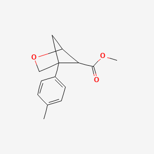 molecular formula C14H16O3 B6610463 methyl 4-(4-methylphenyl)-2-oxabicyclo[2.1.1]hexane-5-carboxylate CAS No. 2763965-78-0