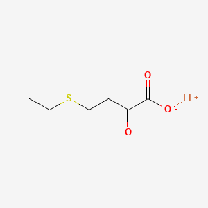 molecular formula C6H9LiO3S B6610475 lithium(1+) 4-(ethylsulfanyl)-2-oxobutanoate CAS No. 2763756-30-3