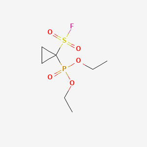 molecular formula C7H14FO5PS B6610489 diethyl [1-(fluorosulfonyl)cyclopropyl]phosphonate CAS No. 2763755-46-8