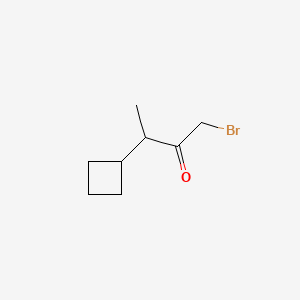 molecular formula C8H13BrO B6610502 1-bromo-3-cyclobutylbutan-2-one CAS No. 2110606-08-9