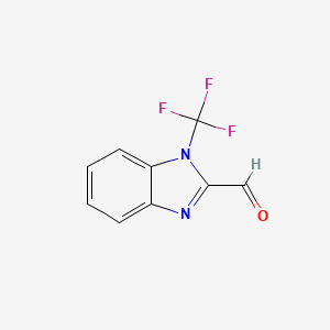 molecular formula C9H5F3N2O B6610534 1-(trifluoromethyl)-1H-1,3-benzodiazole-2-carbaldehyde CAS No. 2168336-69-2