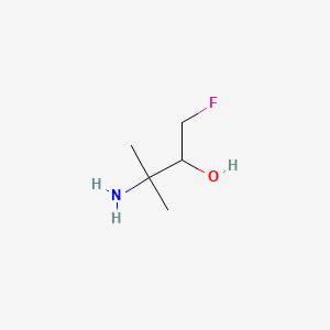 molecular formula C5H12FNO B6610547 3-amino-1-fluoro-3-methylbutan-2-ol CAS No. 2356826-32-7