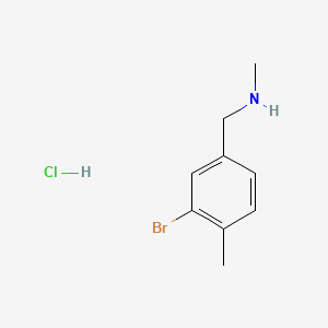 molecular formula C9H13BrClN B6610553 [(3-bromo-4-methylphenyl)methyl](methyl)amine hydrochloride CAS No. 2866318-16-1