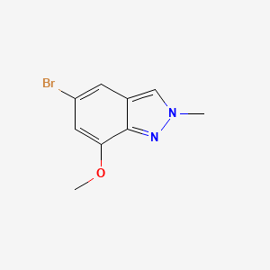 molecular formula C9H9BrN2O B6610556 5-bromo-7-methoxy-2-methyl-2H-indazole CAS No. 2851972-49-9