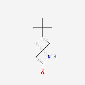 molecular formula C10H17NO B6610569 6-tert-butyl-1-azaspiro[3.3]heptan-2-one CAS No. 2866324-06-1