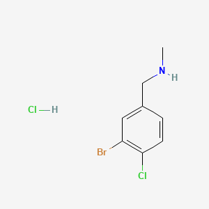 molecular formula C8H10BrCl2N B6610577 [(3-bromo-4-chlorophenyl)methyl](methyl)amine hydrochloride CAS No. 2866307-65-3