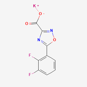 potassium 5-(2,3-difluorophenyl)-1,2,4-oxadiazole-3-carboxylate