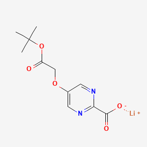 molecular formula C11H13LiN2O5 B6610626 lithium(1+) 5-[2-(tert-butoxy)-2-oxoethoxy]pyrimidine-2-carboxylate CAS No. 2866308-11-2