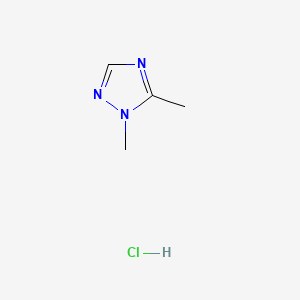molecular formula C4H8ClN3 B6610635 1,5-dimethyl-1H-1,2,4-triazole hydrochloride CAS No. 2866307-10-8