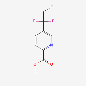 molecular formula C9H8F3NO2 B6610645 methyl 5-(1,1,2-trifluoroethyl)pyridine-2-carboxylate CAS No. 2866333-90-4