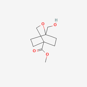 molecular formula C10H16O4 B6610654 methyl 1-(hydroxymethyl)-2-oxabicyclo[2.2.2]octane-4-carboxylate CAS No. 2383677-53-8