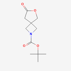 molecular formula C11H17NO4 B6610672 叔丁基7-氧代-6-氧杂-2-氮杂螺[3.4]辛烷-2-羧酸酯 CAS No. 1869903-87-6