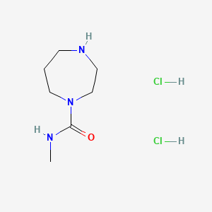 molecular formula C7H17Cl2N3O B6610677 N-methyl-1,4-diazepane-1-carboxamide dihydrochloride CAS No. 2866334-99-6