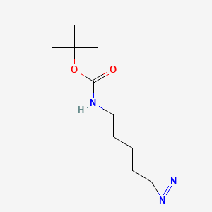 molecular formula C10H19N3O2 B6610682 tert-butyl N-[4-(3H-diazirin-3-yl)butyl]carbamate CAS No. 2866317-79-3