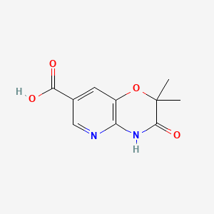 molecular formula C10H10N2O4 B6610692 2,2-dimethyl-3-oxo-2H,3H,4H-pyrido[3,2-b][1,4]oxazine-7-carboxylic acid CAS No. 2866355-79-3