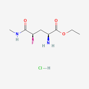 molecular formula C8H16ClFN2O3 B6610697 ethyl (2S,4R)-2-amino-4-fluoro-4-(methylcarbamoyl)butanoate hydrochloride CAS No. 2866254-20-6