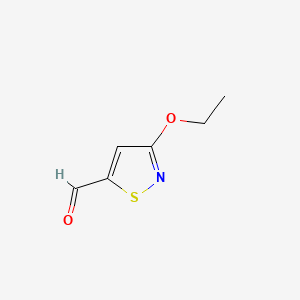 molecular formula C6H7NO2S B6610701 3-ethoxy-1,2-thiazole-5-carbaldehyde CAS No. 2866307-18-6