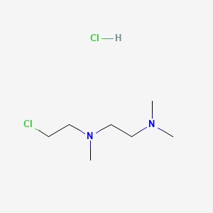 molecular formula C7H18Cl2N2 B6610718 (2-chloroethyl)[2-(dimethylamino)ethyl]methylamine hydrochloride CAS No. 135794-71-7