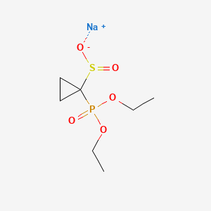 molecular formula C7H14NaO5PS B6610720 sodium 1-(diethoxyphosphoryl)cyclopropane-1-sulfinate CAS No. 2866306-95-6
