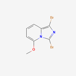 molecular formula C8H6Br2N2O B6610726 1,3-dibromo-5-methoxyimidazo[1,5-a]pyridine CAS No. 2866317-76-0