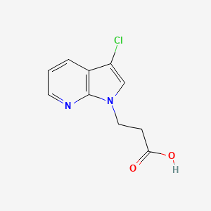 3-{3-chloro-1H-pyrrolo[2,3-b]pyridin-1-yl}propanoic acid
