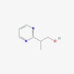 molecular formula C7H10N2O B066108 2-(Pyrimidin-2-yl)propan-1-ol CAS No. 191725-66-3