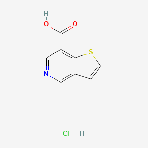 molecular formula C8H6ClNO2S B6610813 thieno[3,2-c]pyridine-7-carboxylic acid hydrochloride CAS No. 2866318-10-5