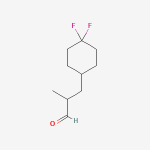 molecular formula C10H16F2O B6610823 3-(4,4-difluorocyclohexyl)-2-methylpropanal CAS No. 2866335-34-2