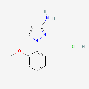 molecular formula C10H12ClN3O B6610826 1-(2-methoxyphenyl)-1H-pyrazol-3-amine hydrochloride CAS No. 2866353-45-7