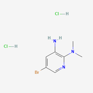 molecular formula C7H12BrCl2N3 B6610842 5-bromo-N2,N2-dimethylpyridine-2,3-diamine dihydrochloride CAS No. 2866318-75-2