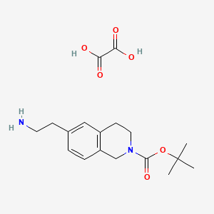 tert-butyl 6-(2-aminoethyl)-1,2,3,4-tetrahydroisoquinoline-2-carboxylate, oxalic acid