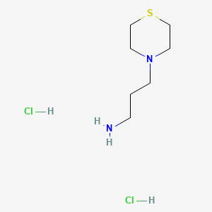 molecular formula C7H18Cl2N2S B6610905 3-(thiomorpholin-4-yl)propan-1-amine dihydrochloride CAS No. 2866308-65-6