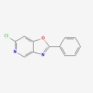 molecular formula C12H7ClN2O B6610913 6-chloro-2-phenyl-[1,3]oxazolo[4,5-c]pyridine CAS No. 2866335-85-3