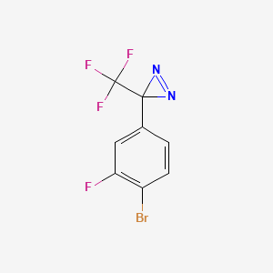 3-(4-bromo-3-fluorophenyl)-3-(trifluoromethyl)-3H-diazirine