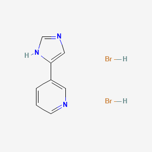 molecular formula C8H9Br2N3 B6610950 3-(1H-imidazol-4-yl)pyridine dihydrobromide CAS No. 859931-94-5