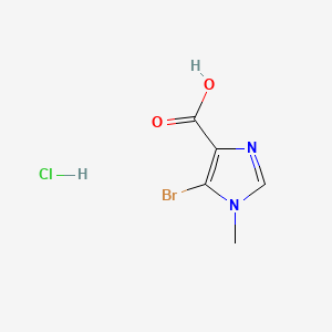 molecular formula C5H6BrClN2O2 B6610951 5-bromo-1-methyl-1H-imidazole-4-carboxylic acid hydrochloride CAS No. 2866334-42-9