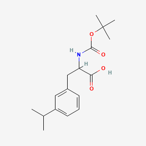 molecular formula C17H25NO4 B6610958 2-{[(tert-butoxy)carbonyl]amino}-3-[3-(propan-2-yl)phenyl]propanoic acid CAS No. 1259998-48-5