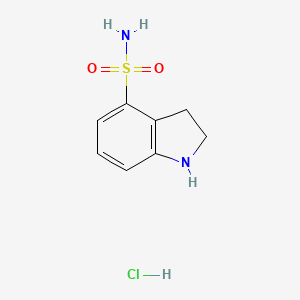 2,3-dihydro-1H-indole-4-sulfonamide hydrochloride