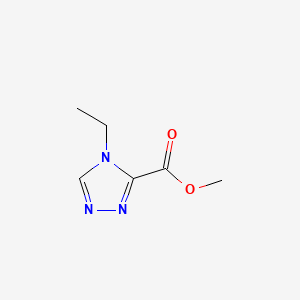 molecular formula C6H9N3O2 B6610967 methyl 4-ethyl-4H-1,2,4-triazole-3-carboxylate CAS No. 2111348-16-2