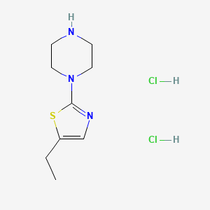 molecular formula C9H17Cl2N3S B6610990 1-(5-ethyl-1,3-thiazol-2-yl)piperazine dihydrochloride CAS No. 2866318-36-5