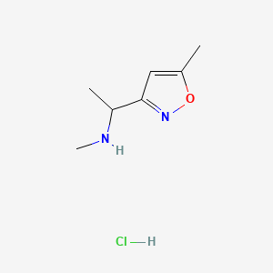 methyl[1-(5-methyl-1,2-oxazol-3-yl)ethyl]amine hydrochloride