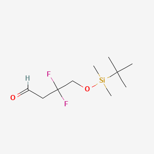 molecular formula C10H20F2O2Si B6611043 4-[(tert-butyldimethylsilyl)oxy]-3,3-difluorobutanal CAS No. 2866307-37-9