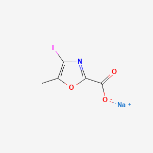 molecular formula C5H3INNaO3 B6611052 sodium 4-iodo-5-methyl-1,3-oxazole-2-carboxylate CAS No. 2866316-84-7