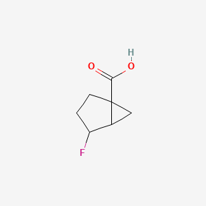 molecular formula C7H9FO2 B6611061 4-fluorobicyclo[3.1.0]hexane-1-carboxylic acid, Mixture of diastereomers CAS No. 2866318-51-4