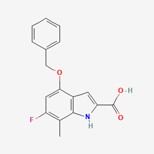 4-(benzyloxy)-6-fluoro-7-methyl-1H-indole-2-carboxylic acid